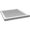 Ekena Millwork Vertical Surface Mount PVC Gable Vent: Functional, w/ 2"W x 2"P Brickmould Sill Frame, 26"W x 28"H GVPVE26X2803SF - alternate 4
